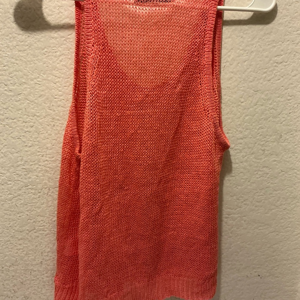 Robert Rodriguez  Loose Knit Tank 100% linen size P - Picture 3 of 6